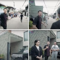 Memiliki hunian yang cukup luas dan mewah, crazy rich Tanjung Priok, Ahmad Sahroni memilih untuk tinggal di rumah yang berlokasi di gang sempit. Rumah Sahroni itu tampak mencolok bak istana di tengah pemukiman dengan koleksi-koleksi mobil mewah miliknya. Dari luar terlihat bahwa rumah Sahroni bergaya minimalis dengan didominasi warna coklat dan abu-abu. Foto: Dok. YouTube