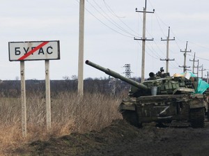 Detik-detik Konvoi Tank Rusia Dipaksa Mundur Pasukan Ukraina