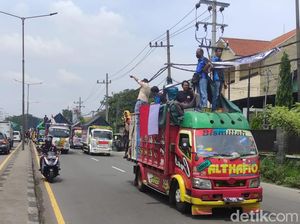 Ratusan Truk Hendak Demo ODOL Konvoi hingga Sebabkan Kemacetan di Sidoarjo