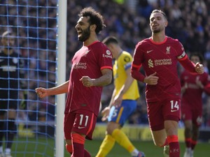 Brighton Vs Liverpool: Diaz-Salah Menangkan Si Merah