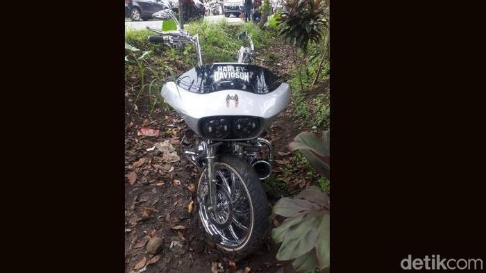 Penampakan moge yang tabrak dua bocah kembar hingga tewas