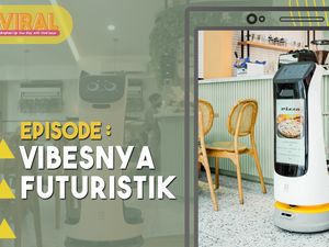 Kulineran Asik Dilayani Robot Futuristik