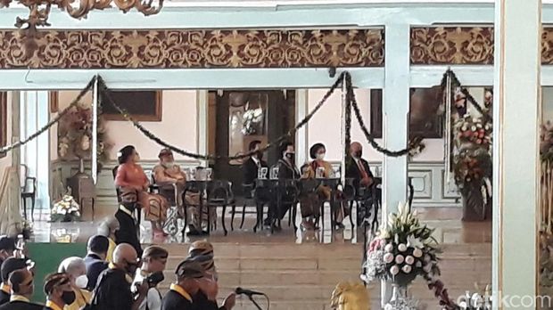 Suasana di Pura Mangkunegaran, Sabtu (12/3/2022).