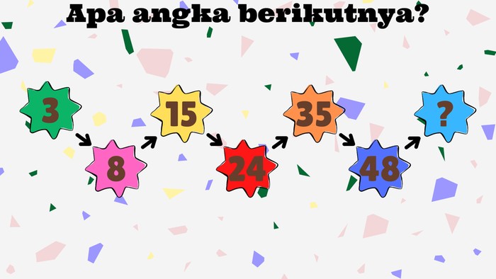 Teka-teki matematika berikut mengharuskan kamu untuk menemukan pola yang tersembunyi. Bisa ketemu semua berarti kamu genius.