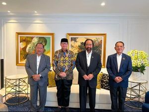Gubernur Banten Wahidin Halim Bertemu Surya Paloh, Bahas Apa?