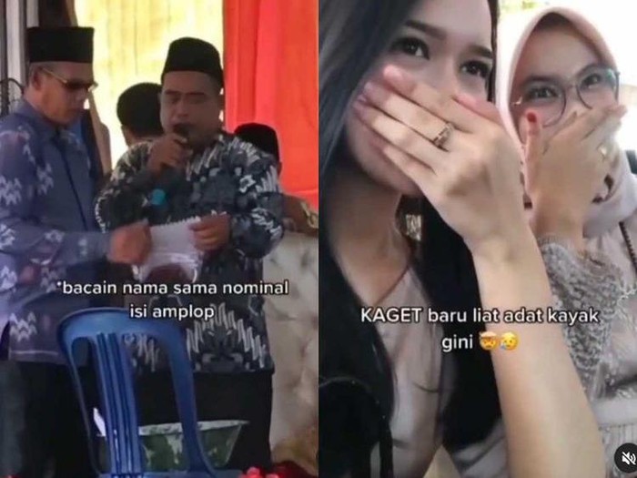 Acara pernikahan viral, amplop dari tamu undangan disebutkan langsung saat acara pernikahan. Acara pernikahan viral, amplop dari tamu undangan disebutkan langsung saat acara pernikahan.