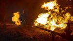 Fasilitas Gas Alam Ukraina Terbakar Usai Penembakan