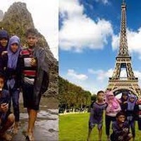 Hari gini study tour masih di dalam negeri? Ke Paris dong kayak adik-adik yang satu ini. Foto: Facebook/@memecomicindonesia