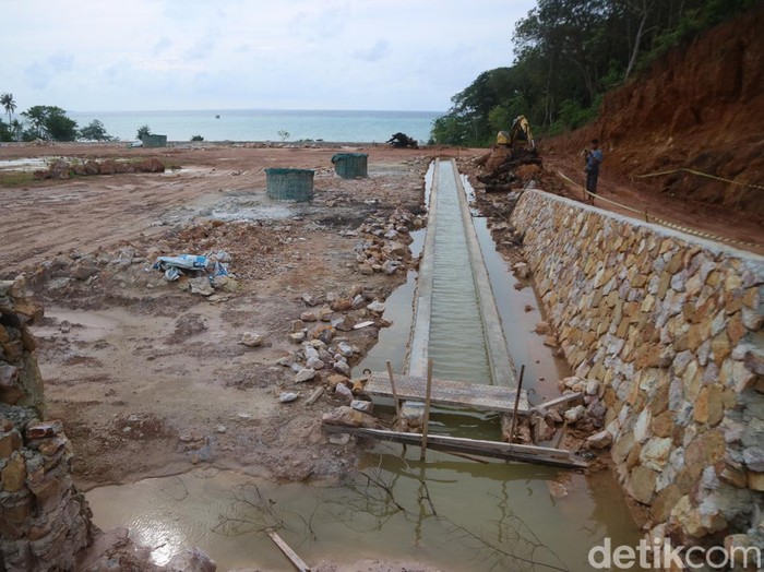 Lokasi proyek yang disebut akan menjadi hunian WNA di Pulau Karimunjawa, Jepara, Sabtu (12/3/2022).