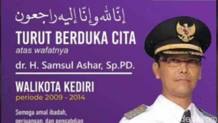 Mantan Wali Kota Kediri Samsul Ashar Tutup Usia
