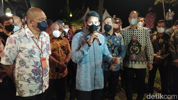 Menparekraf Sandiaga Salahuddin Uno di Magelang, Sabtu (13/3/2022).