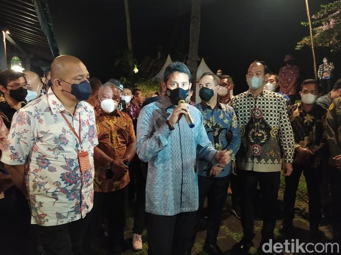 Menparekraf Sandiaga Salahuddin Uno di Magelang, Sabtu (13/3/2022).