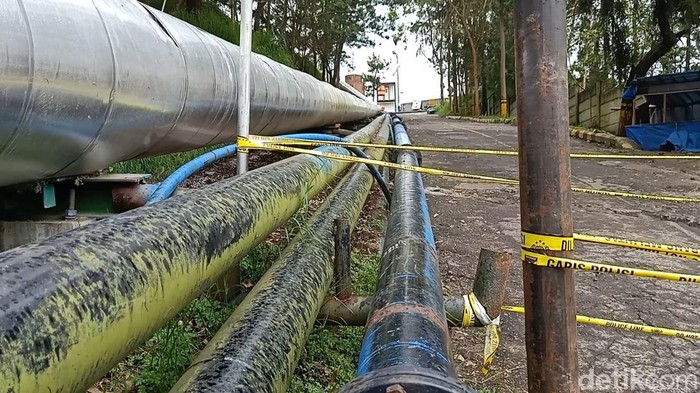 TKP kebocoran gas beracun di Dieng, Minggu (13/3/2022).