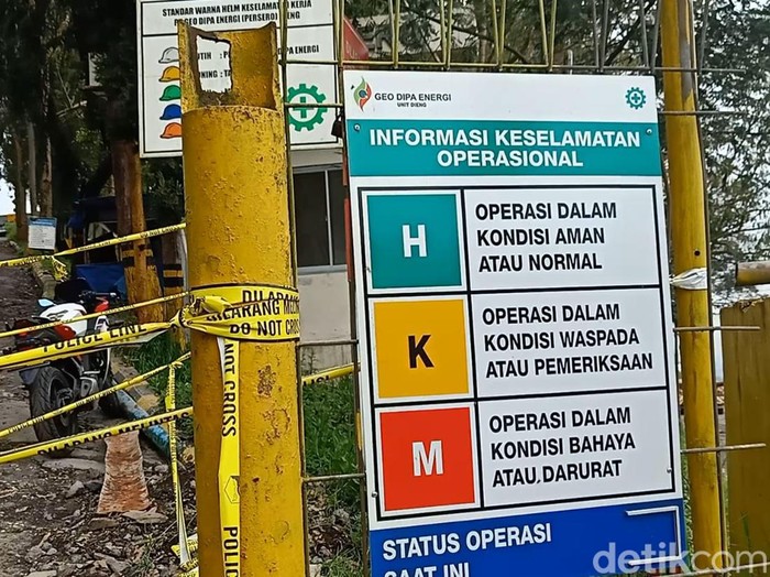 TKP kebocoran gas beracun di Dieng, Minggu (13/3/2022).