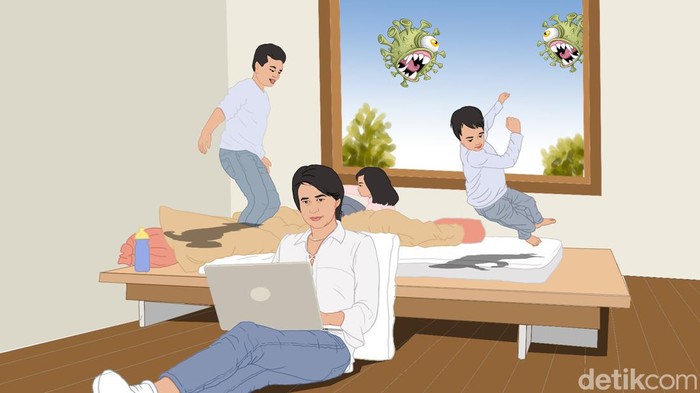Ilustrasi WFH