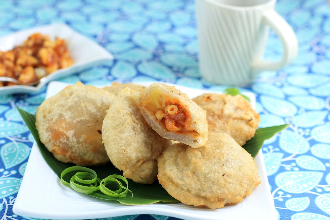 Selected Focus Cireng Isi Spicy, Stuffed Cireng Made from Tapioca Flour with Spicy Saute Chicken or Beef