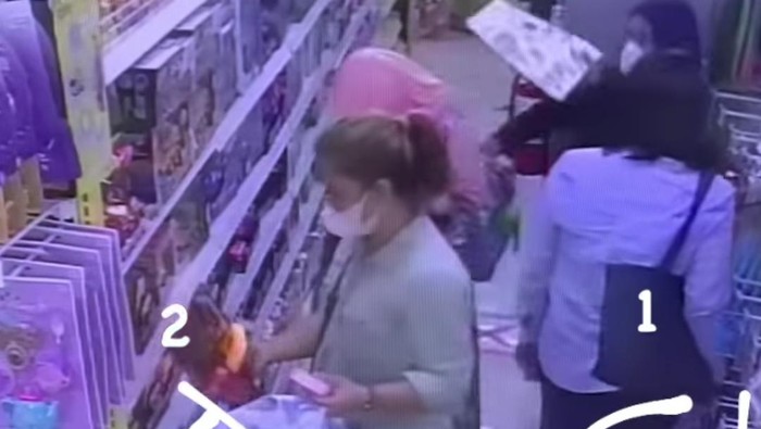 Aksi copet di mal Bogor (Tangkapan layar)