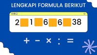 Dengan angka yang ada, buat operasi hitung yang tepat.