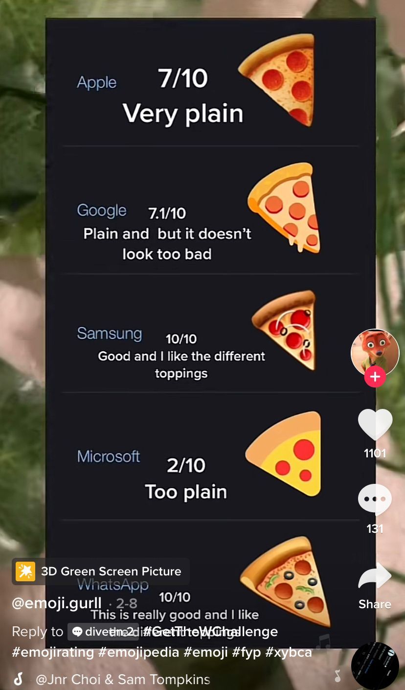 Emoji Makanan Buatan Apple, Samsung, dan WhatsApp, Mana Paling Realistis?