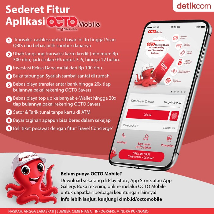 Fitur OCTO Mobile yang Mudahkan Transaksi Nasabah CIMB Niaga Fitur OCTO Mobile yang Mudahkan Transaksi Nasabah CIMB Niaga