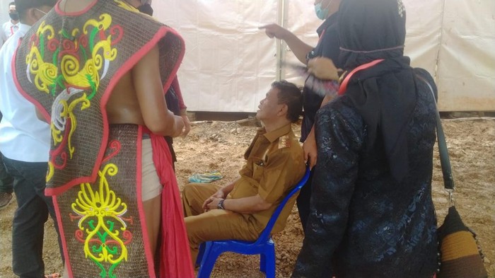Gubernur Rudy Mastura pingsan saat ikut ritual di titik nol IKN (Dok. Istimewa)