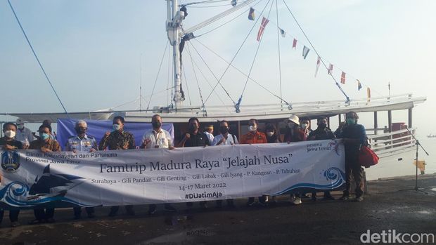 Acara Jelajah Nusa digelar Senin (14/3/2022) hingga Kamis (17/3). Acara ini bertujuan untuk berburu keindahan di Pulau-pulau terluar Madura.
