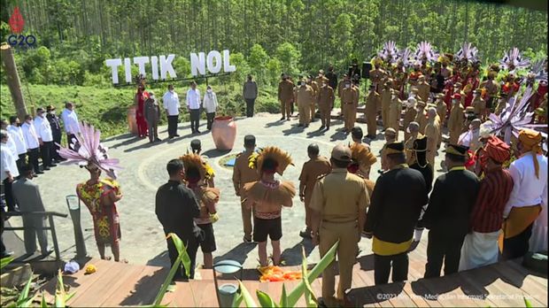 Jokowi dan Semua Gubernur Satukan Tanah-Air Se-Nusantara di IKN Nusantara