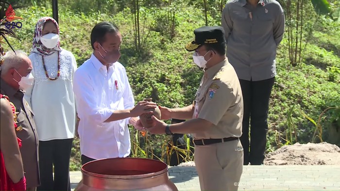 Jokowi dan Semua Gubernur Satukan Tanah-Air Se-Nusantara di IKN Nusantara