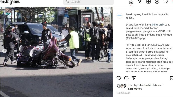 Pria di Bandung dianiaya pengendara moge di Jl Setiabudi