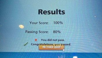 Skornya sudah sempurna dan melebih grade passing, tapi malah disebut tidak lulus. Foto: Bored Panda