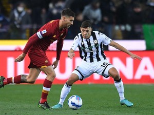 Udinese Vs Roma Tuntas 1-1, Penalti di Injury Time Selamatkan I Lupi