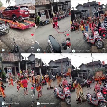 Viral arak-arakan pengantin di Pati, Jawa Tengah menjadi sorotan warganet.