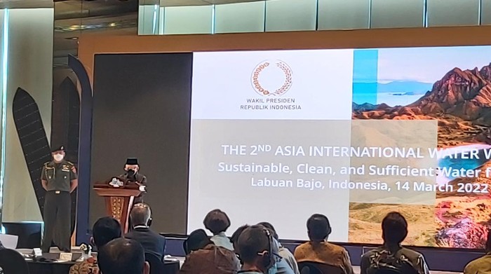 Wakil Presiden Maruf Amin menghadiri acara Asia International Water Week (AIWW) ke-2 tahun 2022.