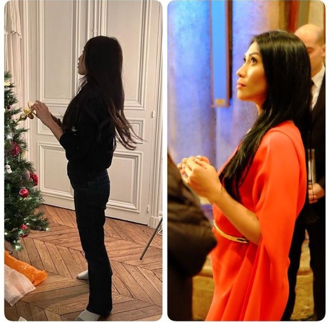 Saat ini Kirana sendiri sudah mulai beranjak dewasa. Dengan tubuh langsing dan rambut panjang hitamnya, penampilan Kirana dari samping ini benar-benar mirip dengan sang bunda. Foto: Instagram/@anggun_cipta