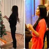 Saat ini Kirana sendiri sudah mulai beranjak dewasa. Dengan tubuh langsing dan rambut panjang hitamnya, penampilan Kirana dari samping ini benar-benar mirip dengan sang bunda. Foto: Instagram/@anggun_cipta