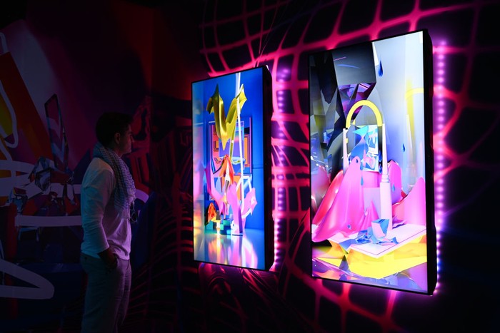 Art Dubai Digelar saat Pandemi Mulai Mereda DUBAI, UNITED ARAB EMIRATES - MARCH 09: A general view during the preview of Art Dubai 2022 at Madinat Jumeirah on March 09, 2022 in Dubai, United Arab Emirates. (Photo by Cedric Ribeiro/Getty Images for Art Dubai)
