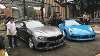 Satu unit BMW 840i Coupe M Technic. (Hanif Hawari/detikcom)
