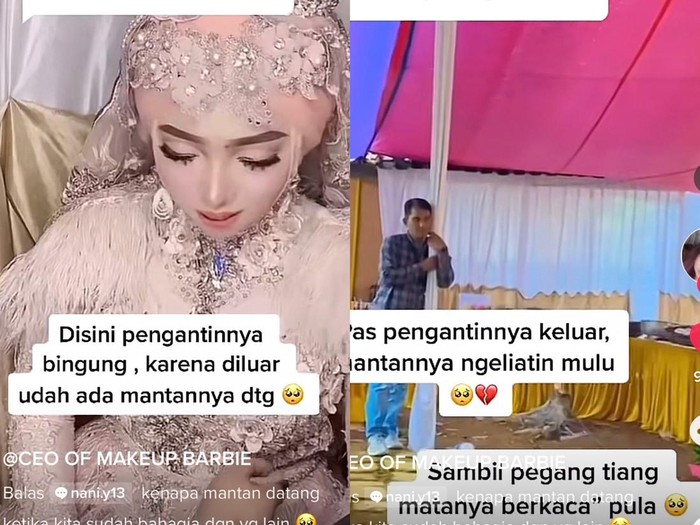 Beredar viral video TikTok mantan menyesal saat melihat pengantin wanita di atas pelaminan. Beredar viral video TikTok mantan menyesal saat melihat pengantin wanita di atas pelaminan.