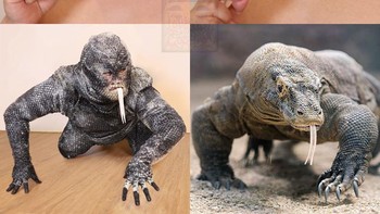 Menjadi komodo. Foto: Lowcostcosplayth