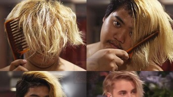 Menjadi Justin Bieber. Foto: Lowcostcosplayth