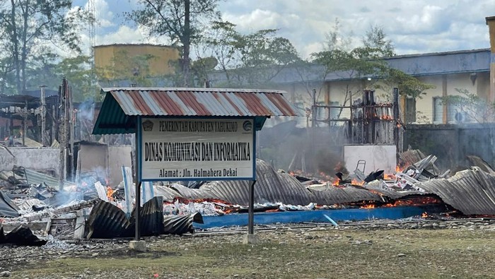 Demo tolak DOB di Yahukimo, Papua berujung anarkis hingga dua warga dilaporkan tewas tertembak (Dok. Istimewa)