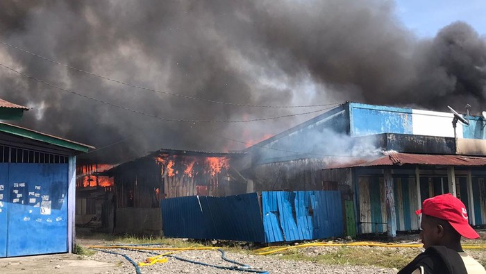 Demo tolak DOB di Yahukimo, Papua berujung anarkis hingga dua warga dilaporkan tewas tertembak  (Dok. Istimewa)