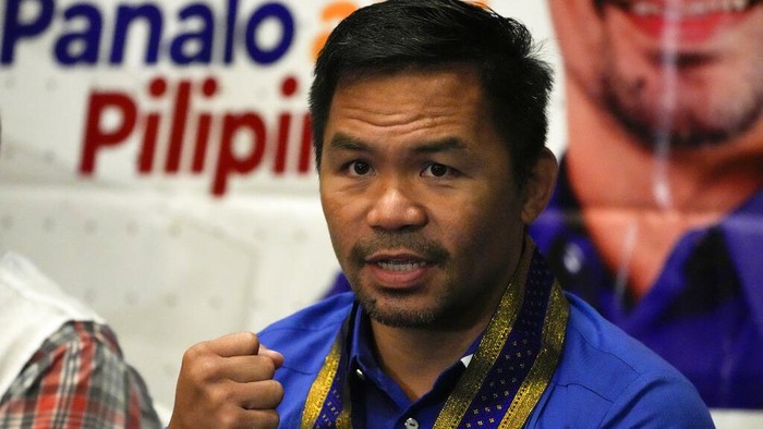 Boxing legend and presidential candidate, senator Manny Pacman