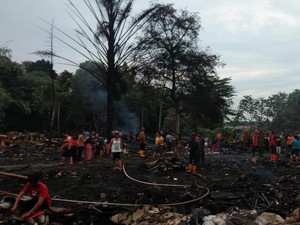 Dipicu Korsleting Listrik, Kebakaran di Bekasi Hanguskan 50 Bedeng
