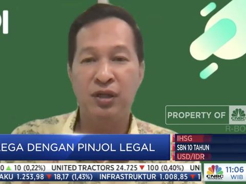 Kuseryansyah, Direktur Eksekutif AFPI (Tangkapan layar CNBC Indonesia TV)