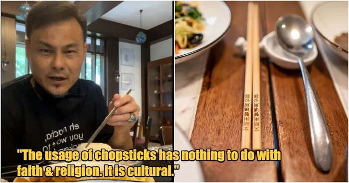 Makan pakai sumpit haram bagi Muslim