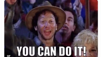 Saya suka kepercayaan diri Anda, Musk. Anda bisa melakukannya, tulis netizen ini, memberi semangat. Foto: Twitter