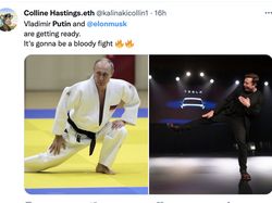 Meme Elon Musk Adu Jotos dengan Vladimir Putin