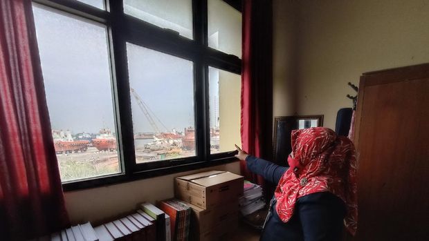 Parahnya polusi batu bara di Marunda bikin murid SD operasi mata (Wildan-detikcom)