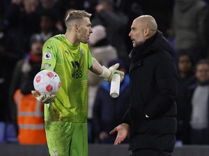 City Imbang, Guardiola Adu Mulut dengan Kiper Palace